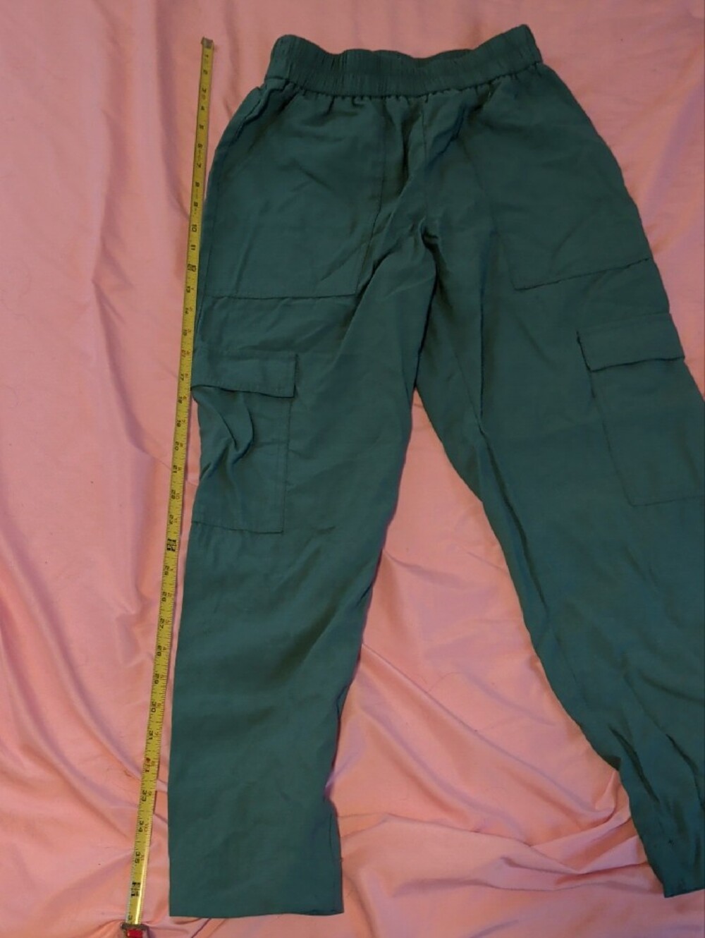 a new day Teal/Green Elastic-Waist Pull-On Cargo Pants